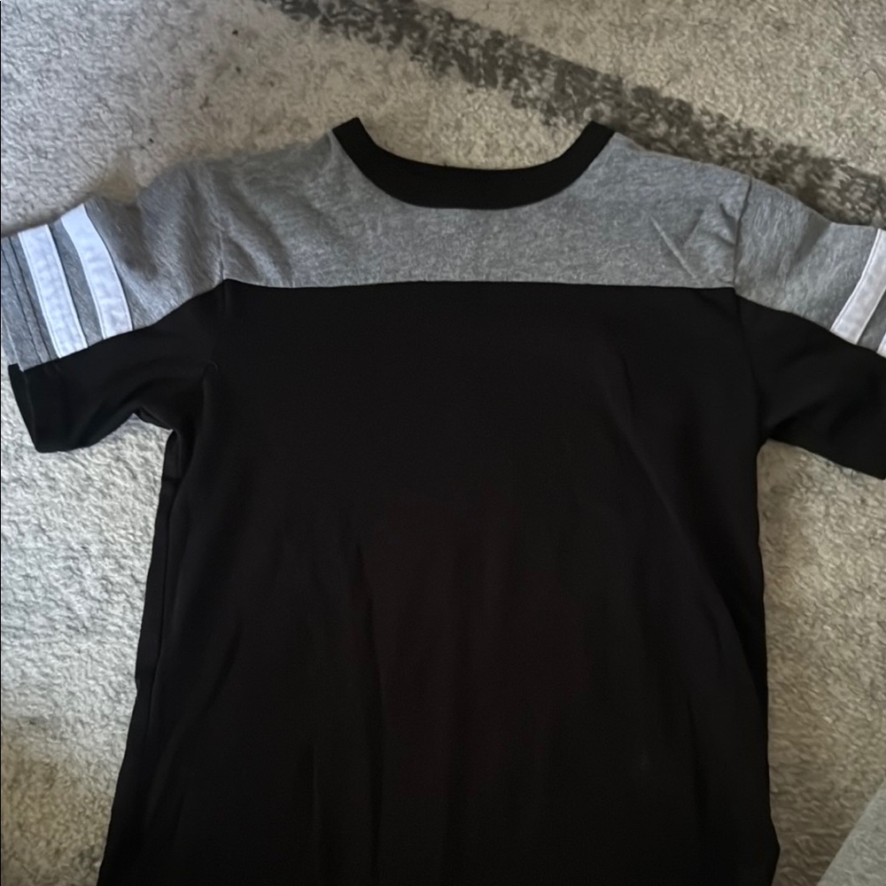 Black and Gray Colorblock T-Shirt